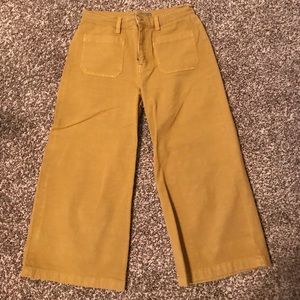 J.Crew Point Sur Mustard Crop Pants